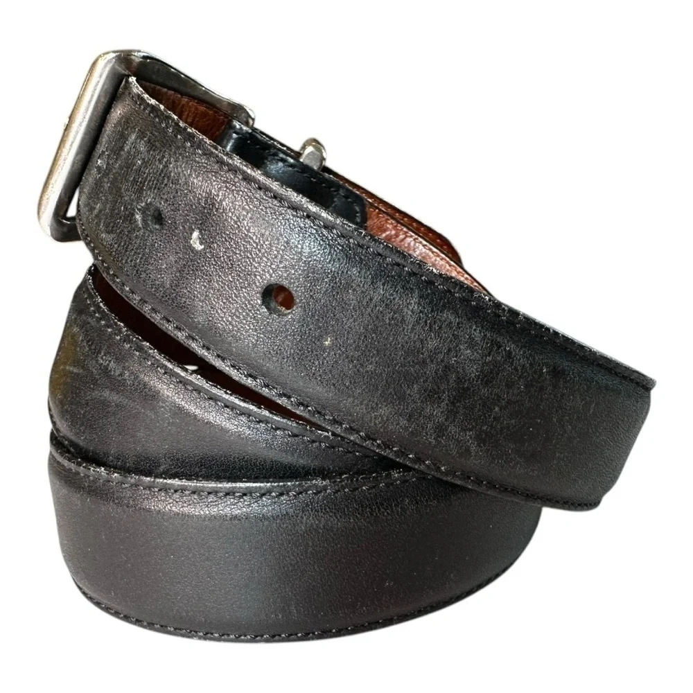 COACH Vintage Mens Black Leather Belt Made in Costa Rica sz 38